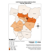 Mapa camas hospitalarias por departamento, censo 2010 Mapa camas hospitalarias por departamento, censo 2010