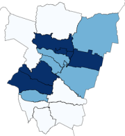 Mapa alumnos matriculados, nivel inicial, ciclo lectivo 2013, nivel departamental