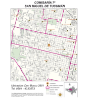 Mapa comisaría Nro 7 San Miguel de Tucumán