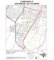 Mapa comisaría Nro 9 San Miguel de Tucumán
