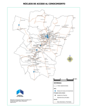 Mapa núcleos de acceso al conocimiento Mapa núcleos de acceso al conocimiento