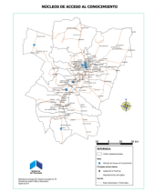 Mapa núcleos de acceso al conocimiento