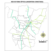 Mapa red de fibra óptica avances 2014 Tucumán Mapa red de fibra óptica avances 2014 Tucumán