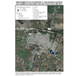 Mapa de asentamientos 2016 Concepción y zonas aledañas