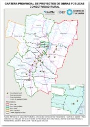 Mapa Proyectos de Obras Públicas: Conectividad rural
