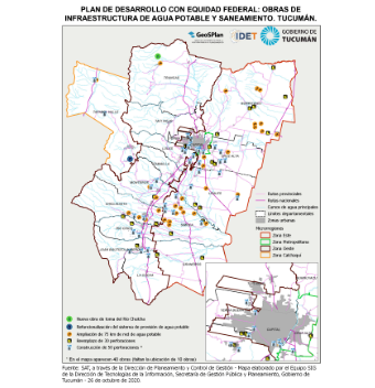 Plan de Desarrollo con Equidad Federal. Agua y Saneamiento. Provincia de Tucumán 2020
