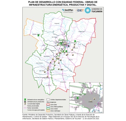 Plan de Desarrollo con Equidad Federal. Infraestructura energética, productiva y digital. Provincia de Tucumán 2020