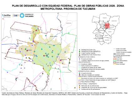 Plan de Desarrollo con Equidad Federal. Zona metropolitana. Tucumán 2020