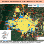 Mapa de expansión urbana 2000-2020, Gran San Miguel de Tucumán