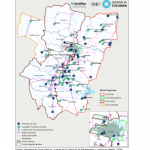 Mapa Plan Estratégico SEOP 2030. Infraestructura de agua y saneamiento