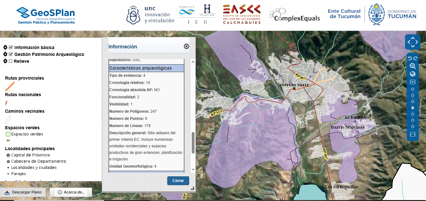 Disponible el visor de mapas  Gestión Pública del Patrimonio Arqueológico
